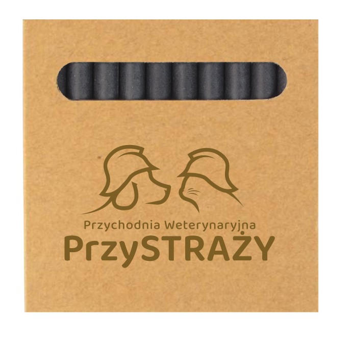 Kredki świecowe 12 szt. grawer